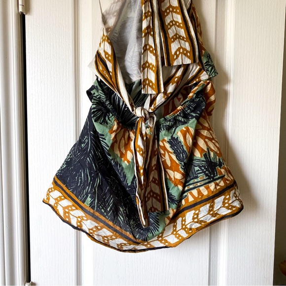 Johanna Ortiz Reminders Of Paradise Halter Mini Dress Multicolor Tropical 6 EUC - Picture 7 of 9